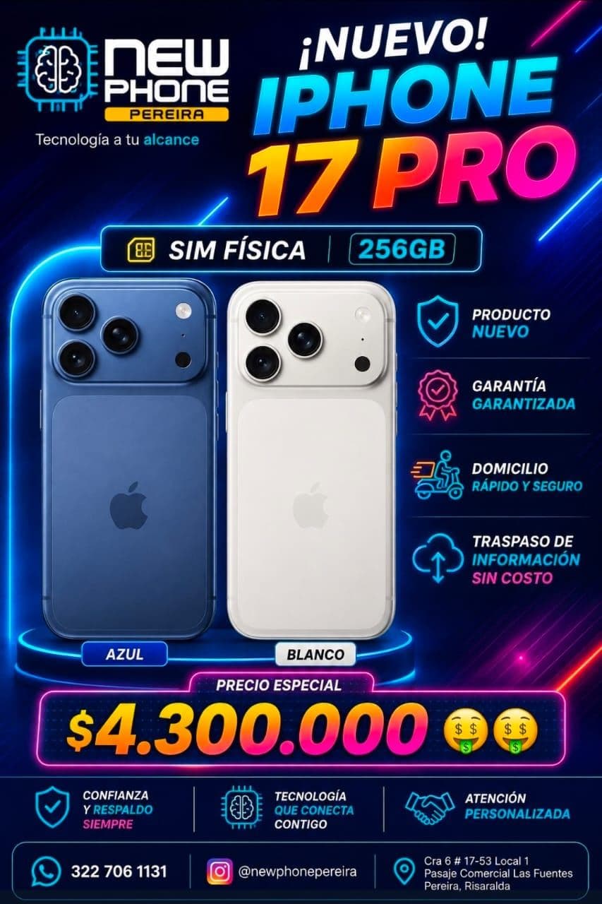 iPhone 17 Pro Max nuevo de 256 GB