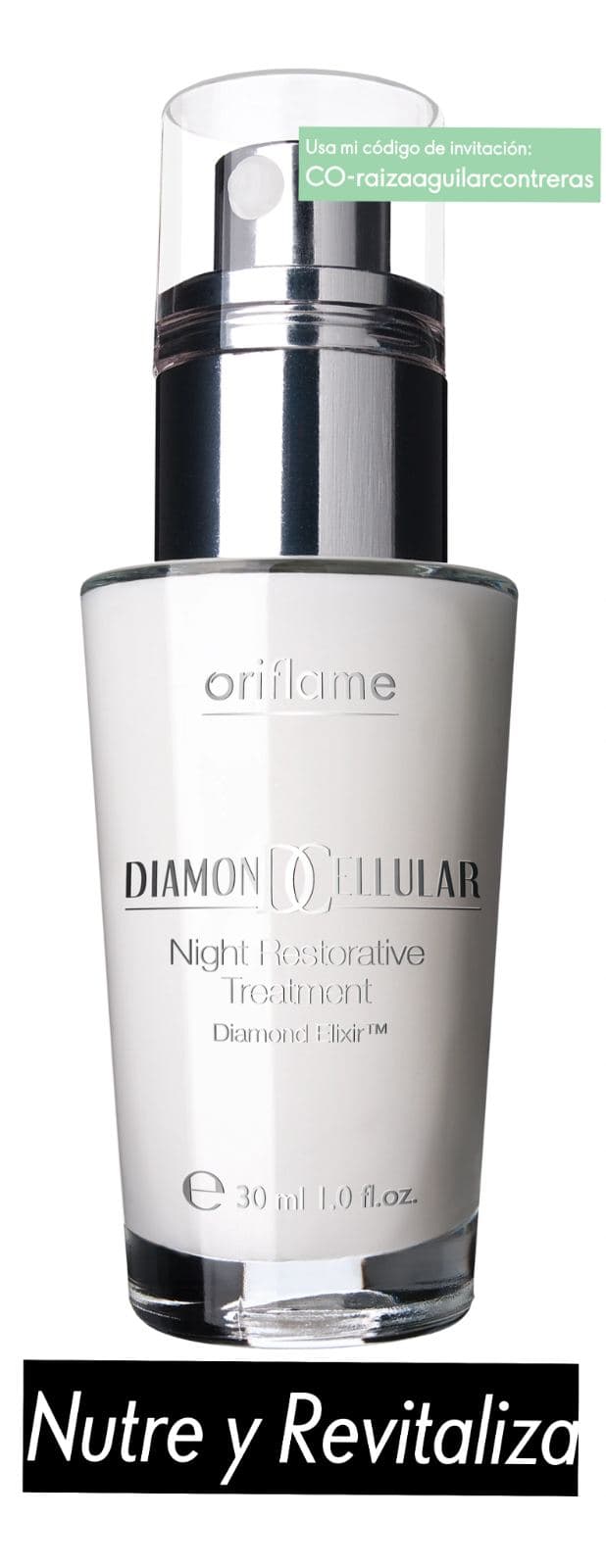 Tratamiento Nocturno Restaurador Diamond Cellular (30 ml) - Nutre y Revitaliza